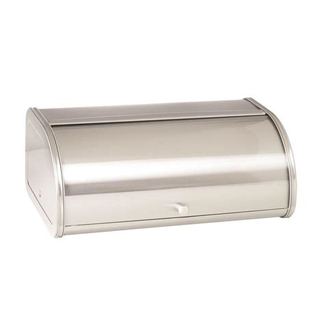 anchor hocking brushed steel bread box|Home Collection Bread Box .